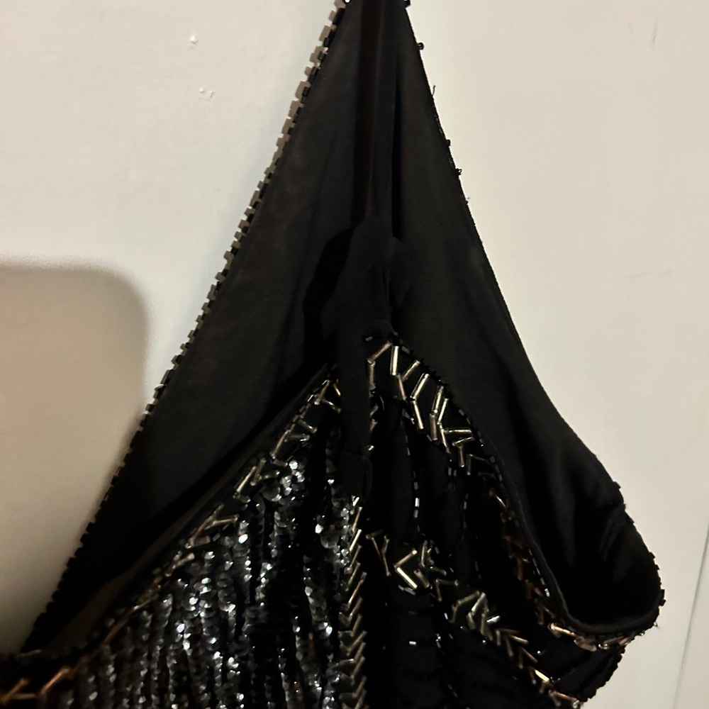 ASOS Black and Silver Midi Dress - Picture 3 of 5